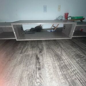 Gray Wooden TV Stand